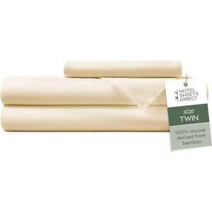 Hotel Sheets Direct 100% Viscose Derived from Bamboo Sheets Set Twin - Coolin...